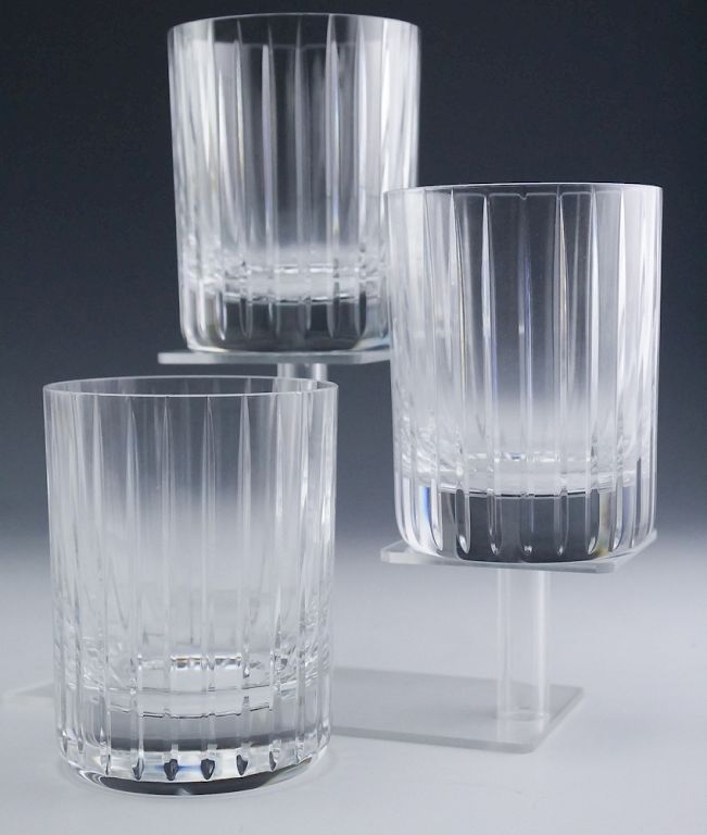 Appraisal: Baccarat Harmonie Old Fashioned Tumbler Glasses Set of three Baccarat