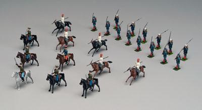 Appraisal: Sets Britains toy soldiers set No Russian cavalry five pieces