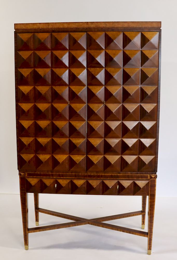 Appraisal: Maitland Smith Signed Entertainment Cabinet From a Westchester estate -