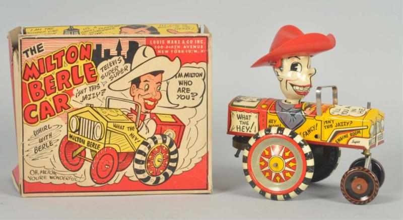 Appraisal: Tin Litho Marx Milton Berle Car Wind-Up Toy American Working