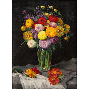 Appraisal: Wenzel Hermann Wendlberger German - A Still Life with Bouquet