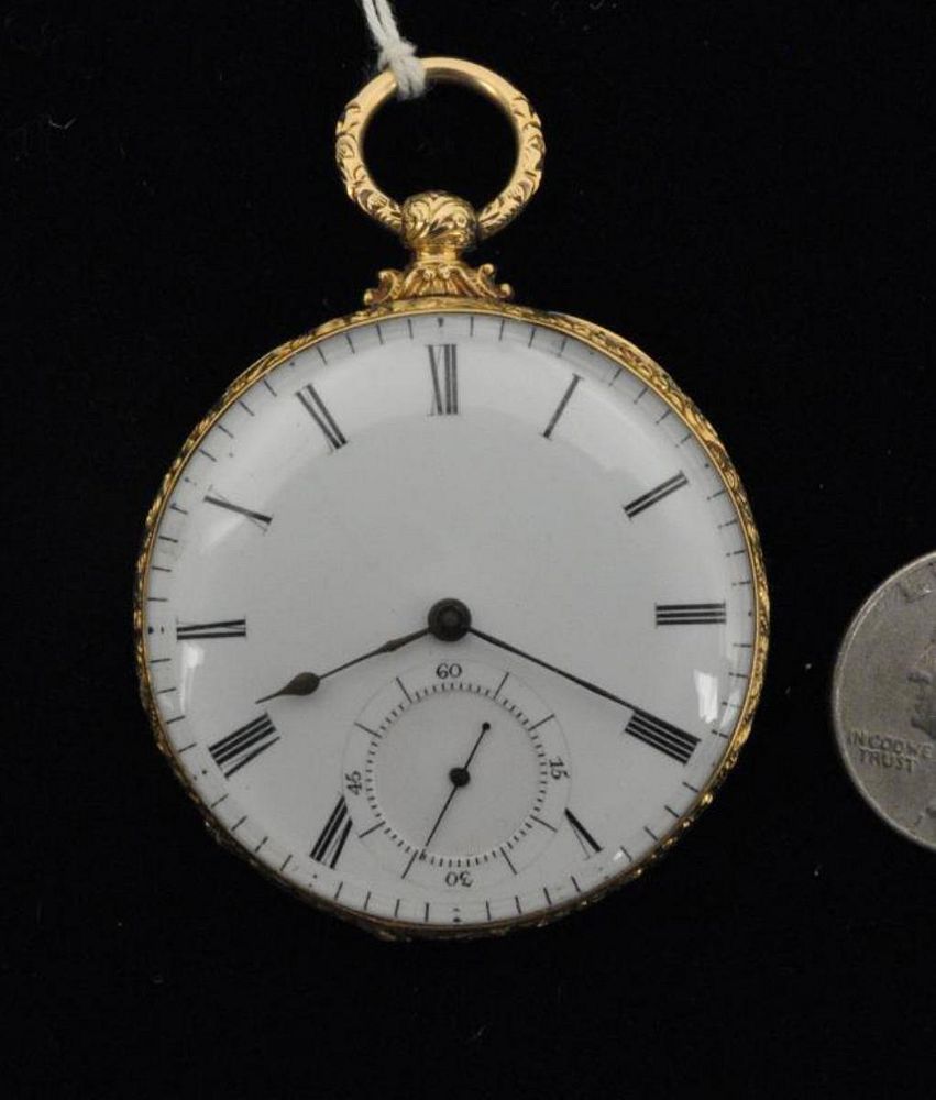 Appraisal: K Gold Paul Rochat Fils Pocket Watch engraved in interior