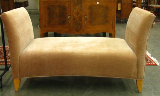 Appraisal: Contemporary upholstered bench from Room and Board