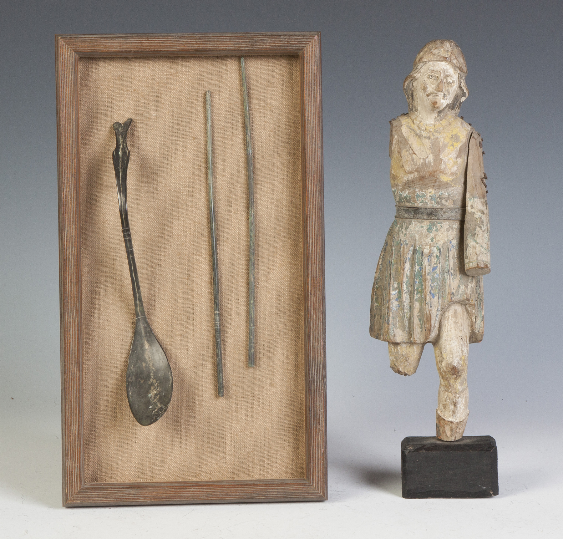 Appraisal: Early Utensils Santos Figure