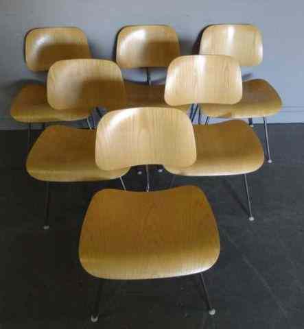 Appraisal: Charles Eames D S W Chairs From a Fairfield CT