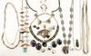 Appraisal: NATIVE AMERICAN JEWELRY LOT - Seventeen piece lot consists of