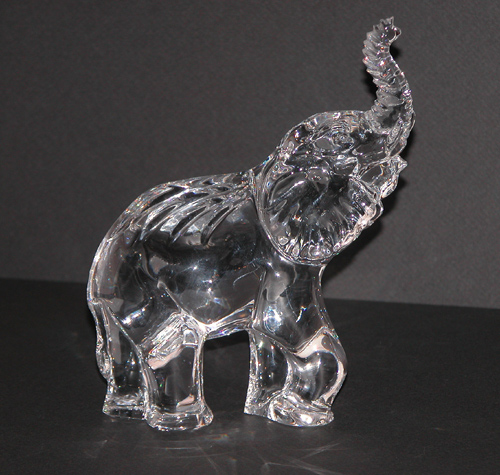 Appraisal: Waterford Crystal Elephant Sculpture th century Unknown x x inches