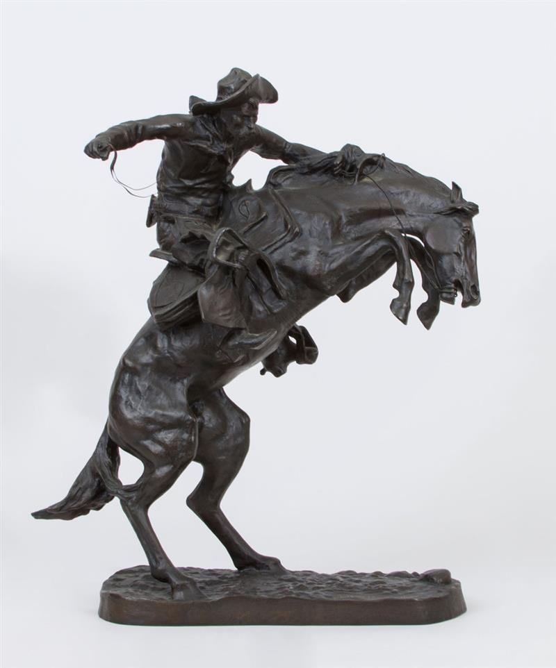 Appraisal: AFTER FREDERIC REMINGTON - BRONCO BUSTER Bronze signed in cast