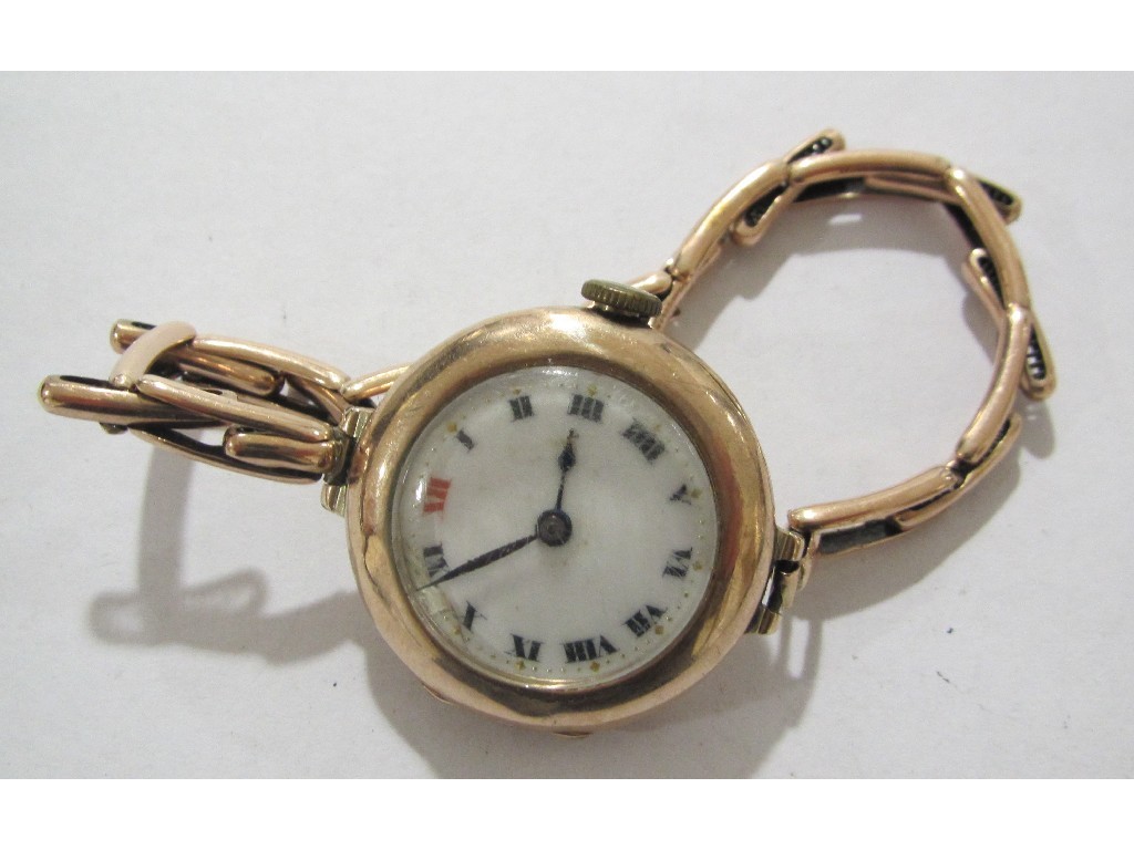 Appraisal: Ladies early th century ct gold cased Rolex wrist watch