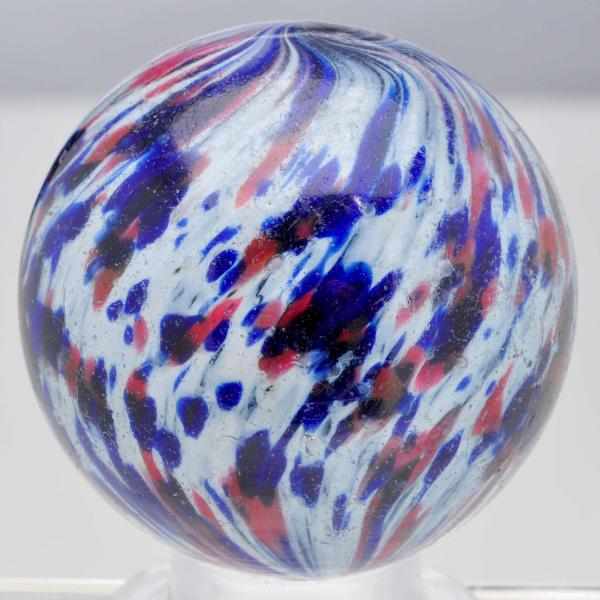 Appraisal: Large Onionskin Marble Description White base onionskin with great spotting