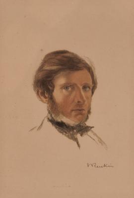 Appraisal: After John Ruskin Portrait of the Artist head and shoulders