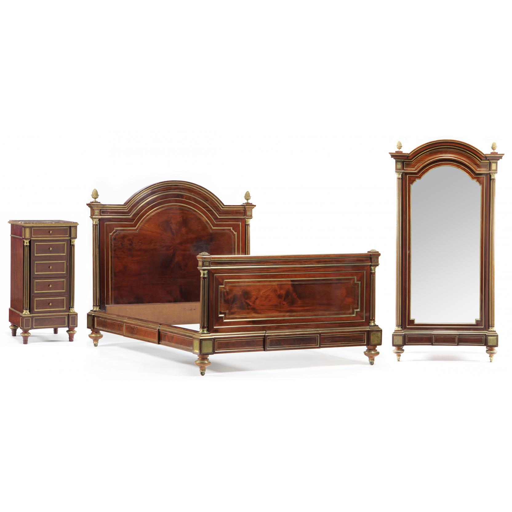 Appraisal: French Louis XVI Style Three Piece Bedroom Suite circa s