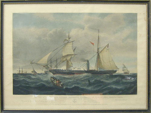 Appraisal: Two nautical engravings after William Knell x