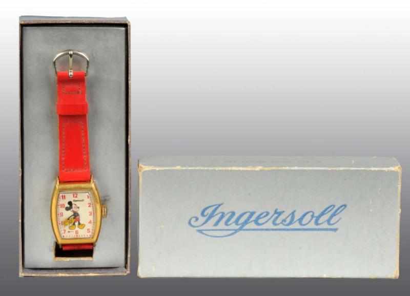 Appraisal: Ingersoll Walt Disney Mickey Mouse Watch Description Includes original box