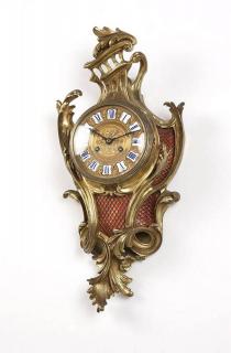 Appraisal: A French brass wall clock E Portelance th century the