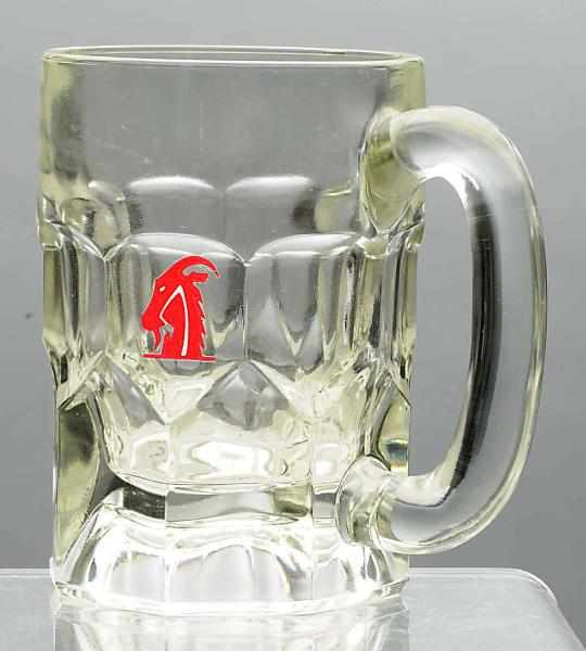 Appraisal: Meister Brau Bock Beer Mug Heavy thick glass Condition Excellent