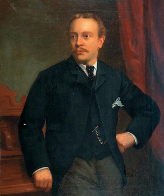 Appraisal: British school late th century PORTRAIT OF AN ENGLISH GENTLEMAN