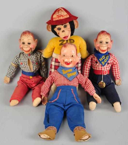 Appraisal: Lot of Howdy Doody Zippy Dolls Includes three by Ideal