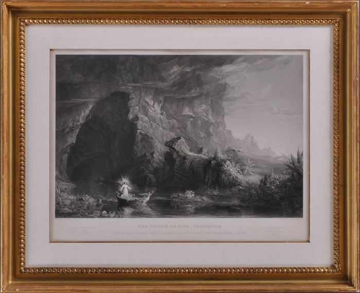 Appraisal: AFTER THOMAS COLE THE VOYAGE OF LIFE Four engravings on