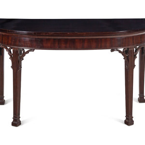 Appraisal: An Irish George III Mahogany Console Table Late th Century