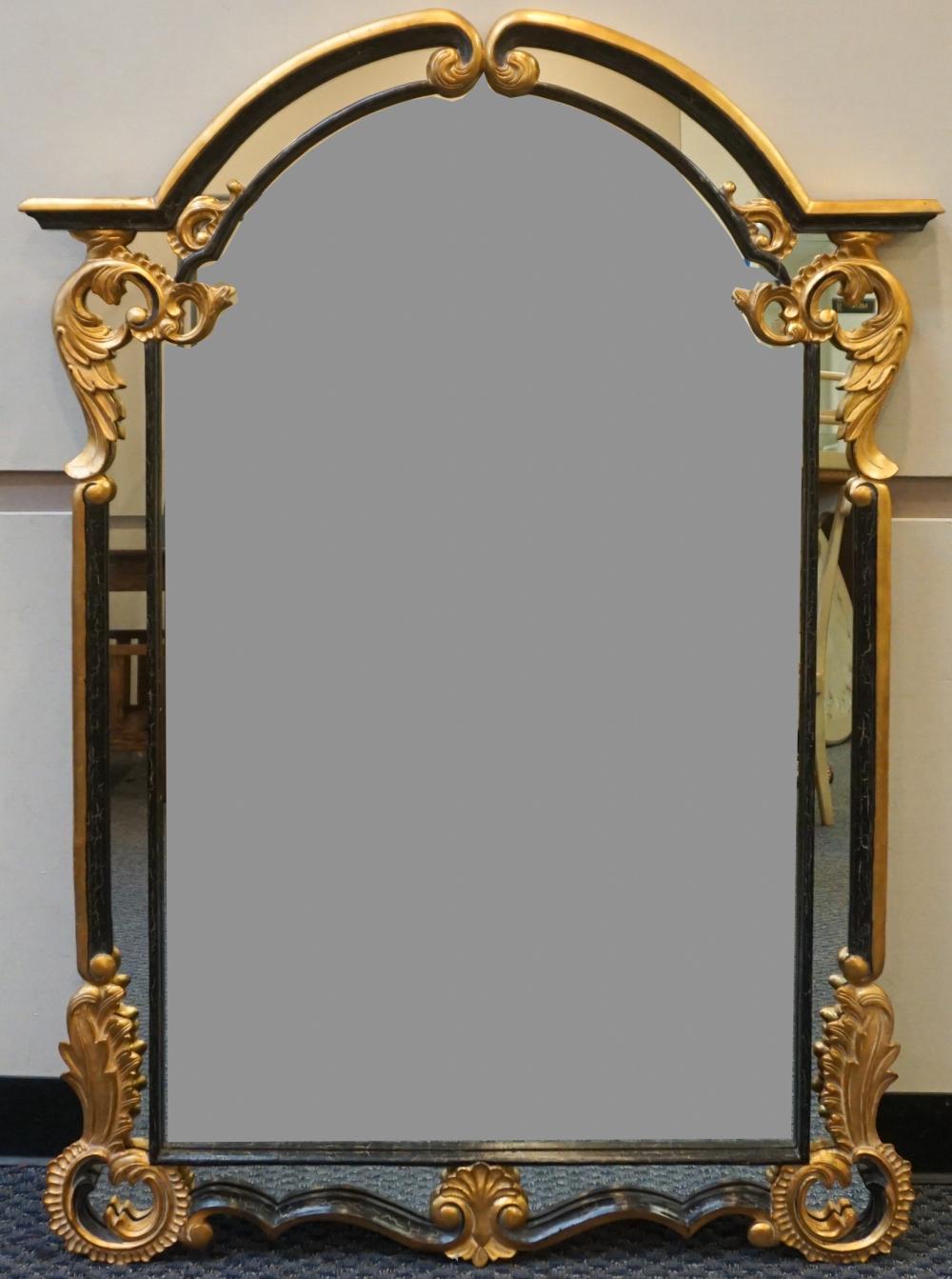 Appraisal: NEOCLASSICAL STYLE PARCEL GILT EBONIZED FRUITWOOD FRAME MIRROR FRAME X