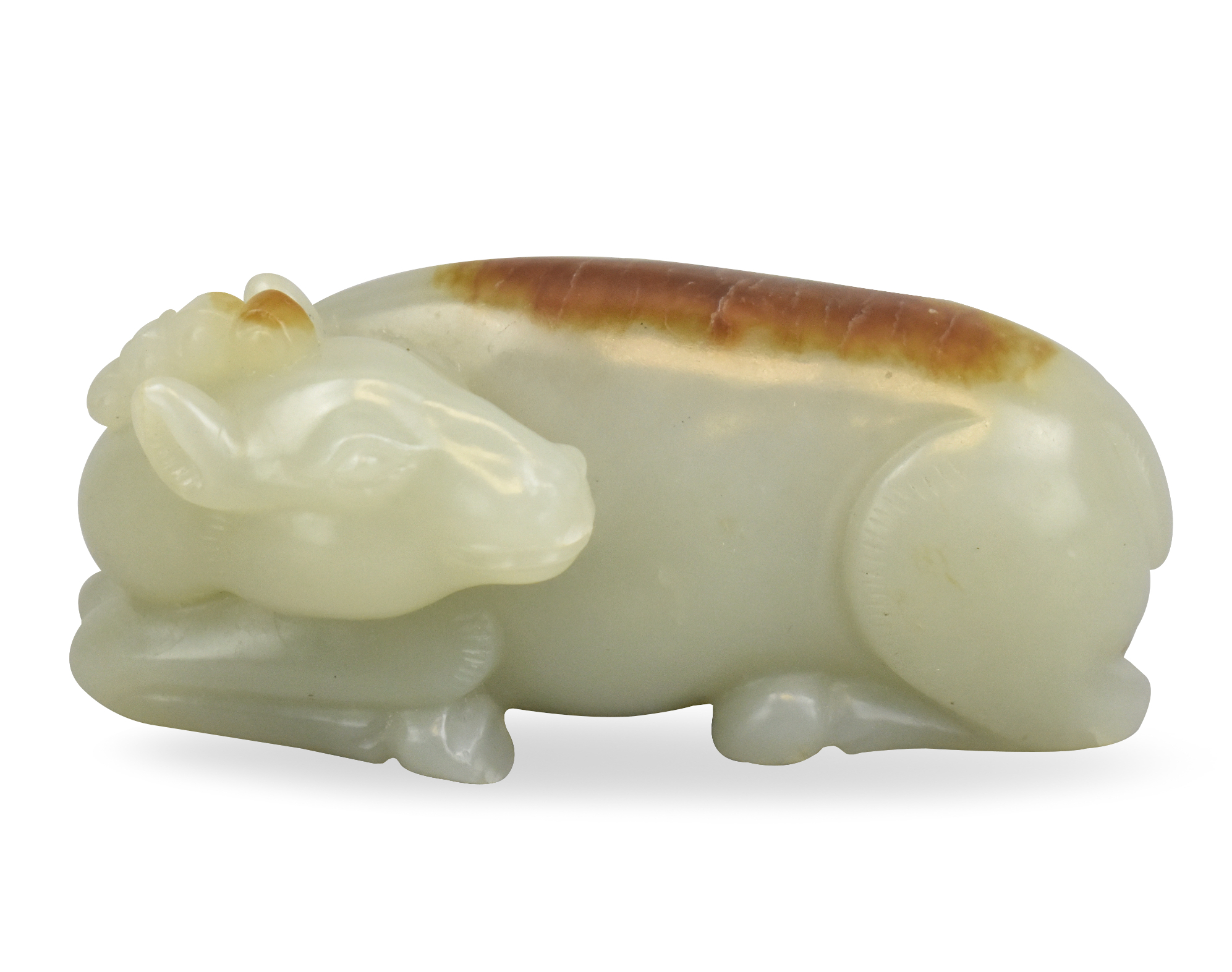 Appraisal: A Chinese celadon jade carving of a horse dating from