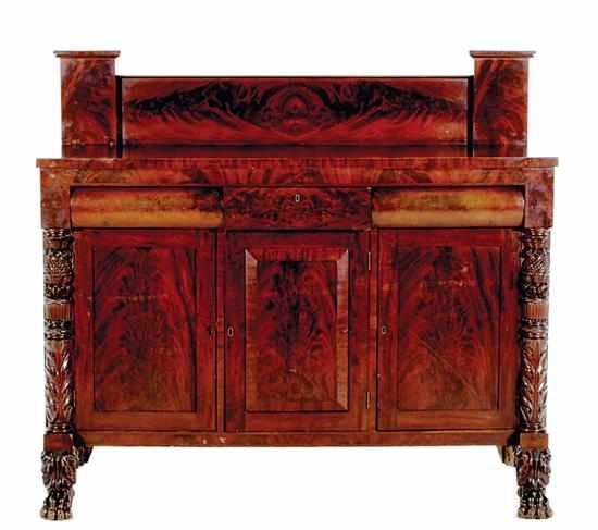 Appraisal: Southern Classical mahogany sideboard possibly Columbia South Carolina circa rectangular