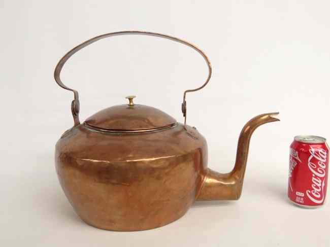 Appraisal: th c copper kettle in the manner of John Kidd