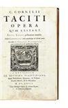 Appraisal: TACITUS PUBLIUS CORNELIUS Opera quae exstant Edited with notes by