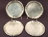 Appraisal: SILVER PLATES - Set of four circa Italian matching silver