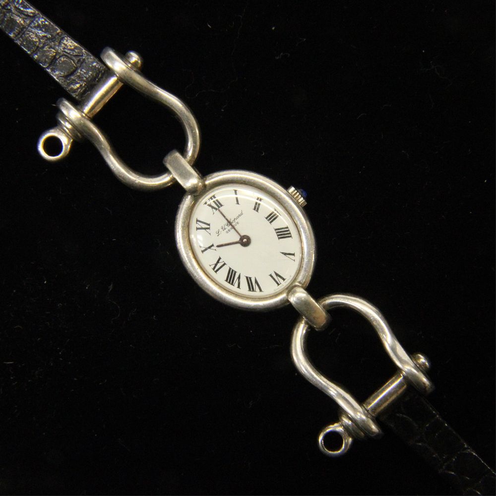 Appraisal: Vintage L U Chopard Ladies Watch Vintage sterling silver L