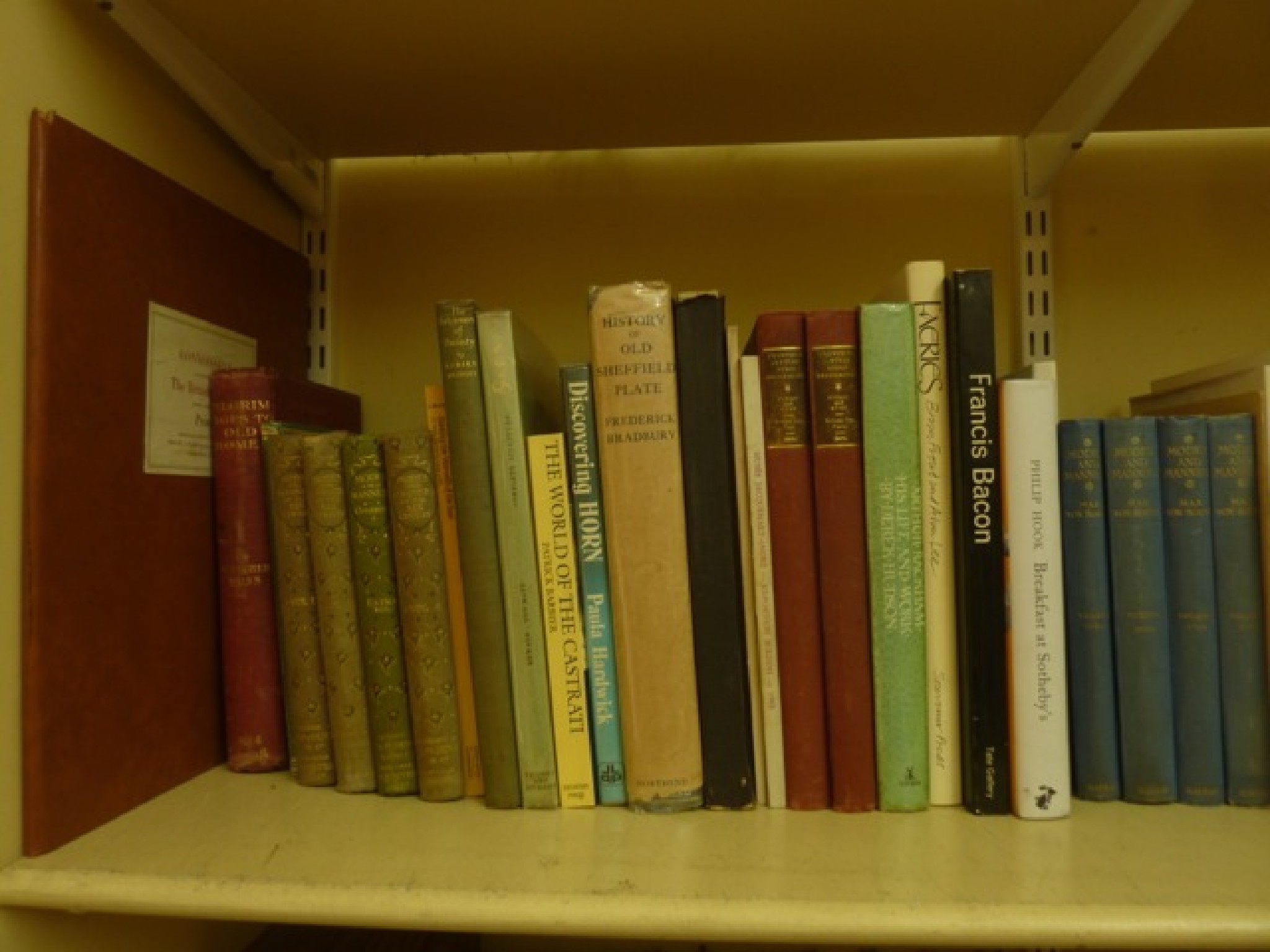 Appraisal: Miscellaneous books including History of Old Sheffield Plate by Bradbury