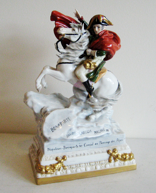 Appraisal: German porcelain figure of Napoleon on horseback h