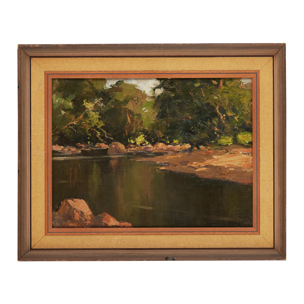 Appraisal: MAURICE CANNING WILKS IRISH - A QUIET POOL Signed oil