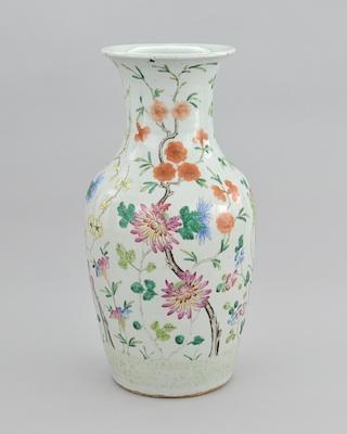 Appraisal: An Export Porcelain Famille Rose Vase Chinese th Century Of