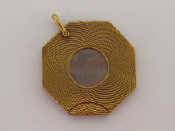 Appraisal: A carat gold cigar cutter of octagonal form with steel