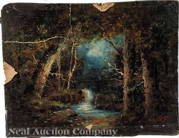 Appraisal: Ambrose Pritchard American Boston - The Waterfall oil on board