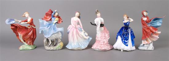 Appraisal: A Group of Royal Doulton Porcelain Figures Height of tallest