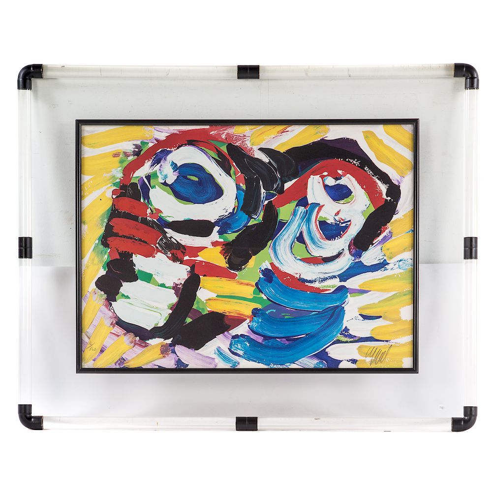 Appraisal: Karel Appel Black and Blue Eye Dutch - Serigraph ed