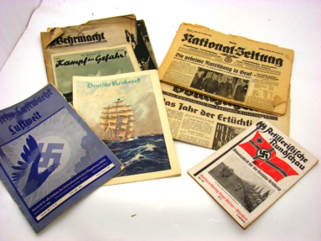 Appraisal: Lot consists of German WWII telegrams dated copy of a