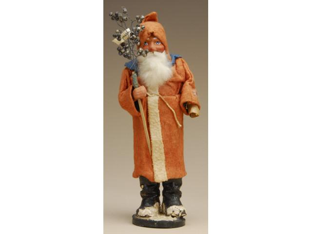 Appraisal: Santa Candy Container Germany ca painted and molded composition head