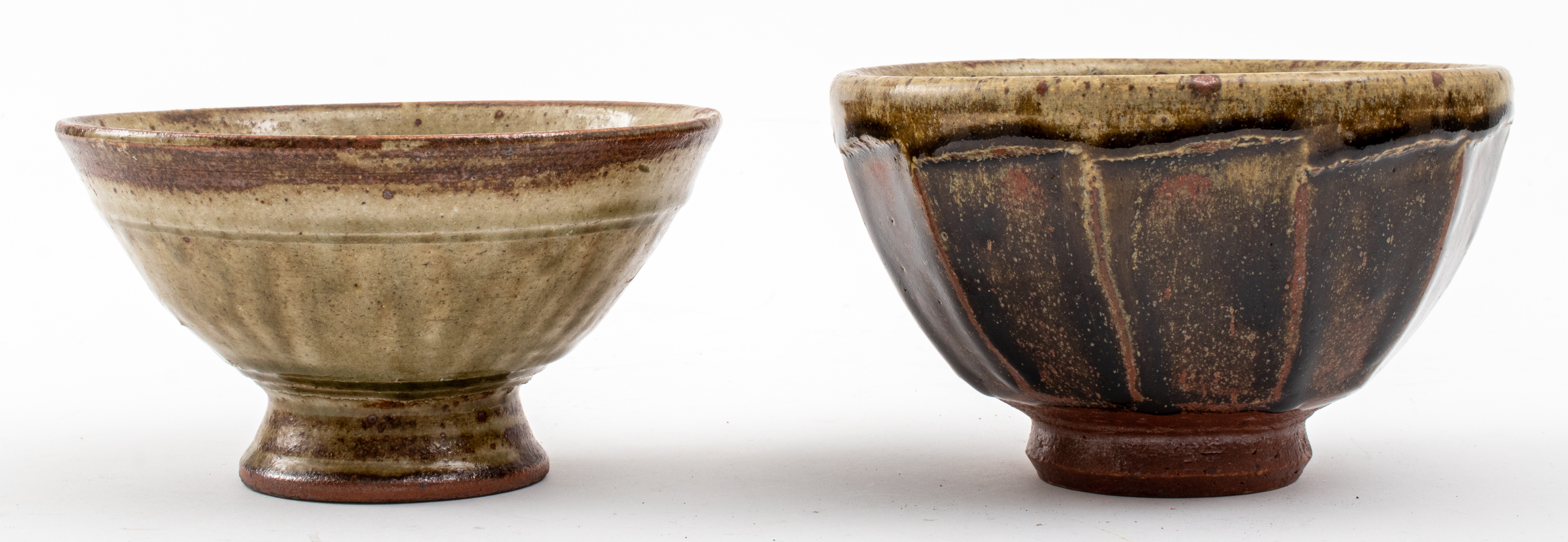 Appraisal: RICHARD BATTERHAM STUDIO ART POTTERY BOWLS Richard Batterham British b