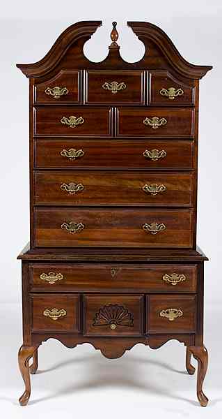 Appraisal: Chippendale-style High Chest American th century a Chippendale-style high chest