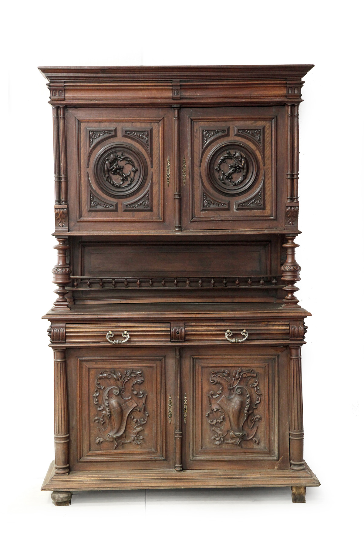 Appraisal: JACOBIAN-STYLE COURT CUPBOARD English th quarter- th century English oak