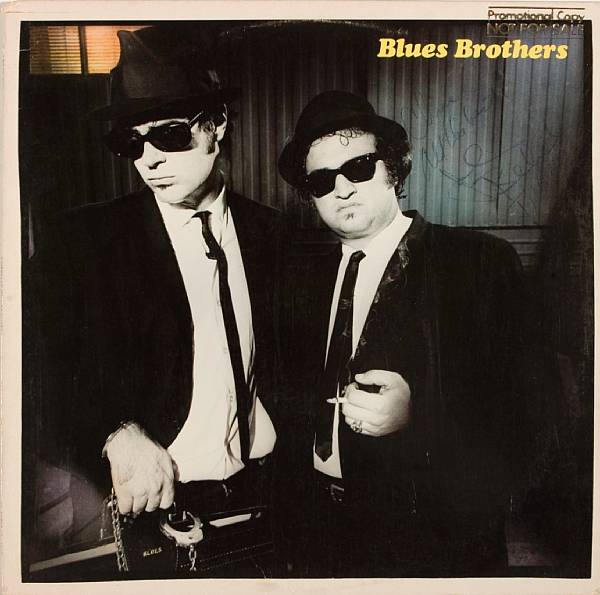 Appraisal: A John Belushi signed record album titled Blues Brothers The