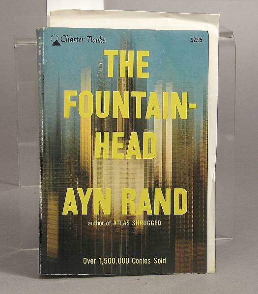 Appraisal: RAND AYN The Fountainhead New York Charter Books Original pictorial