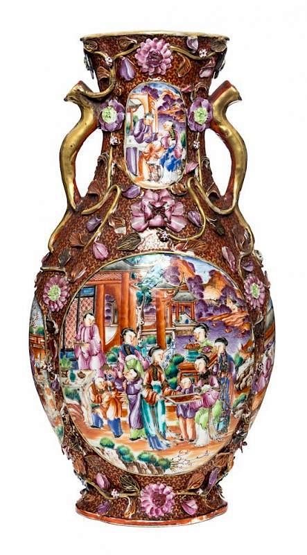 Appraisal: A Famille Rose Porcelain Vase Height inches A Famille Rose