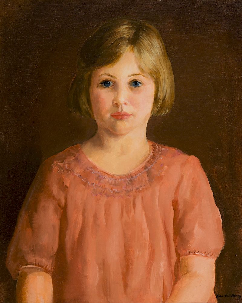 Appraisal: Randall Davey Portrait of a Young Girl RANDALL DAVEY -