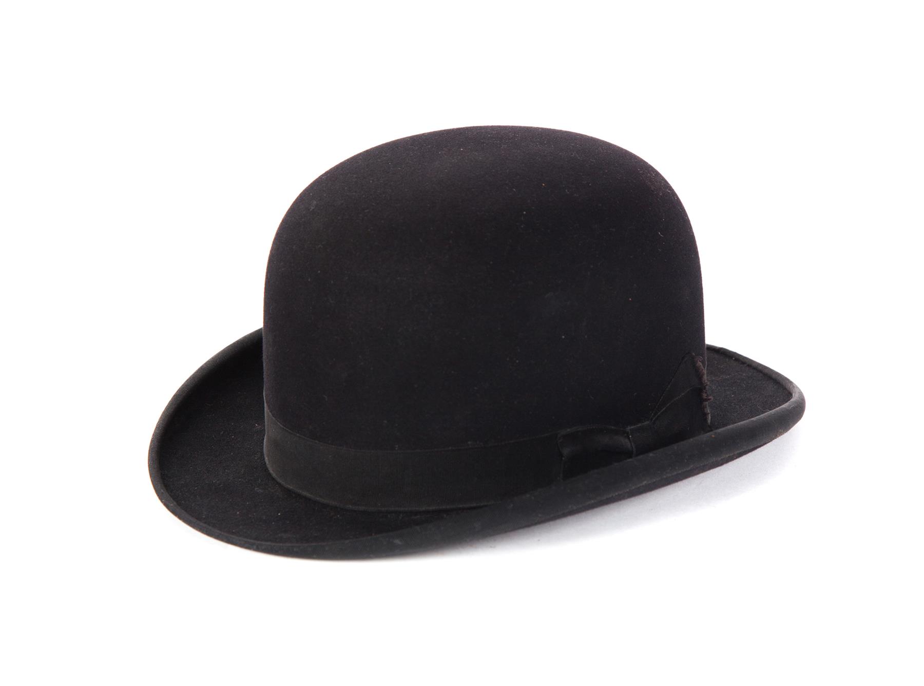 Appraisal: ENGLISH BOWLER HAT Twentieth century Labeled Pitkin The Hatter Tailor