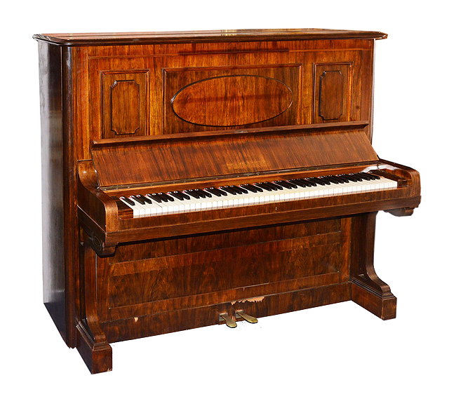 Appraisal: A ROSEWOOD UPRIGHT PIANO FORTE by C Bechstein Berlin number